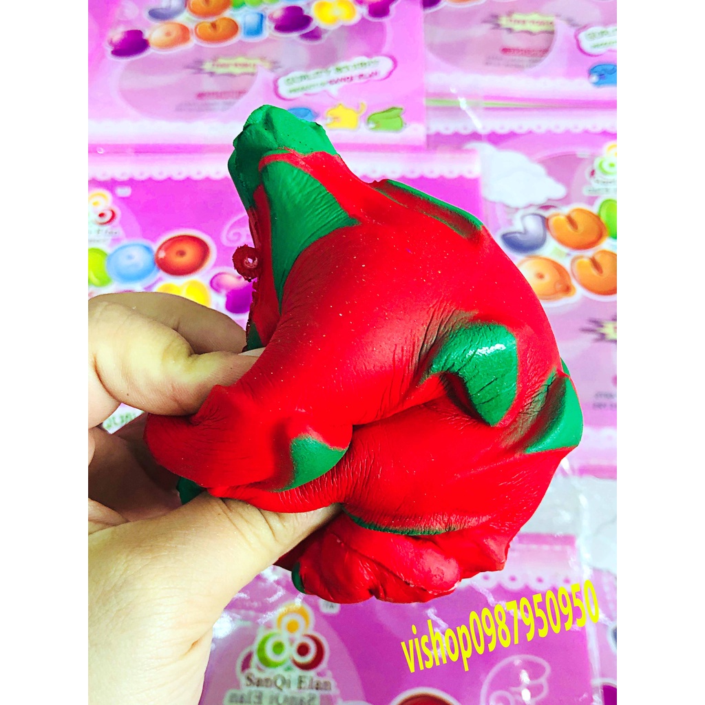 Squishy Lớn JUMBO Hình QUẢ THANH LONG Đồ Chơi Xốp Giảm Stress Hình mềm mịn dễ Thương đàn hồi Cho Bé