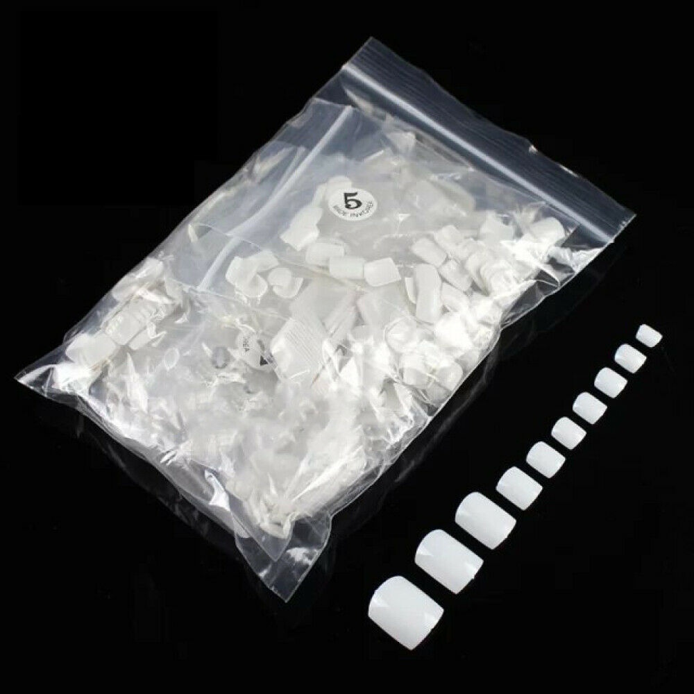 [Hàng mới về] Set 500 móng chân giả dáng ngắn làm đẹp cho phái nữ DIY