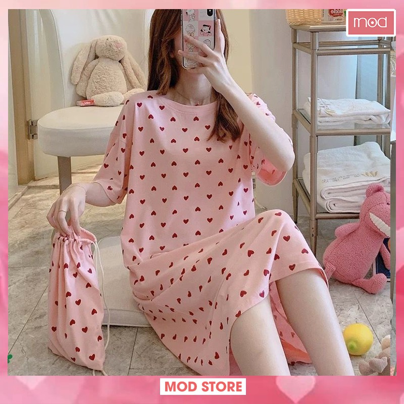 [𝐅𝐫𝐞𝐞𝐬𝐡𝐢𝐩 - 𝐇𝐚̀𝐧𝐠 𝐒𝐚̆̃𝐧] Váy Mặc Nhà Váy Ngủ Họa Tiết Đáng Yêu, Chất Cotton Mềm Mịn Diện Hè V6 | BigBuy360 - bigbuy360.vn