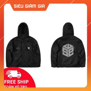 [Hình thật] Áo khoác dù phản quang SWE Unisex Đen