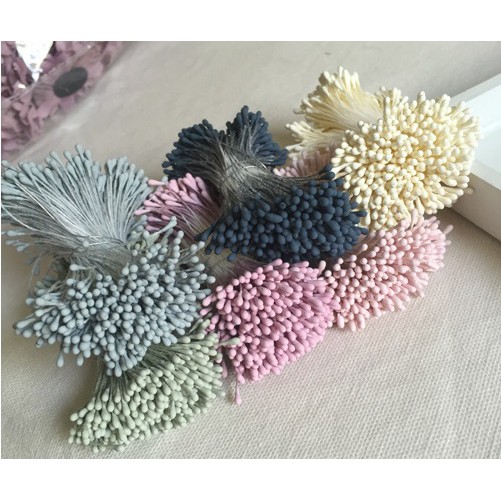 - Nguyên liệu làm hoa cài áo - hoa cài tóc -  Nhụy hoa giả Hàn Quốc làm hoa handmade - Nhụy đơn