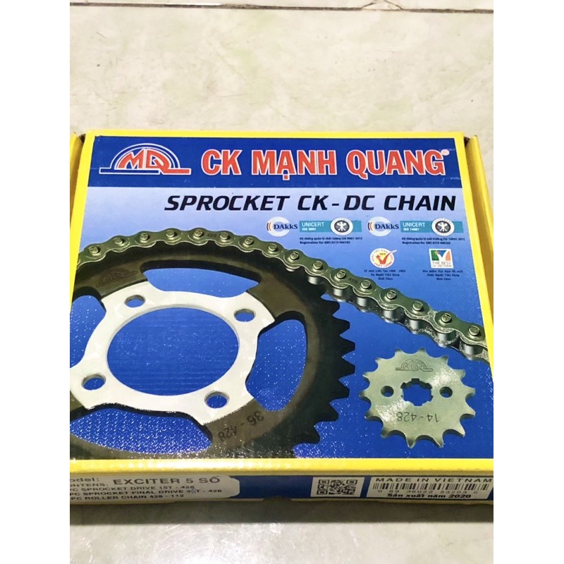 Bộ nhông sên dĩa Mạnh Quang Exciter 135