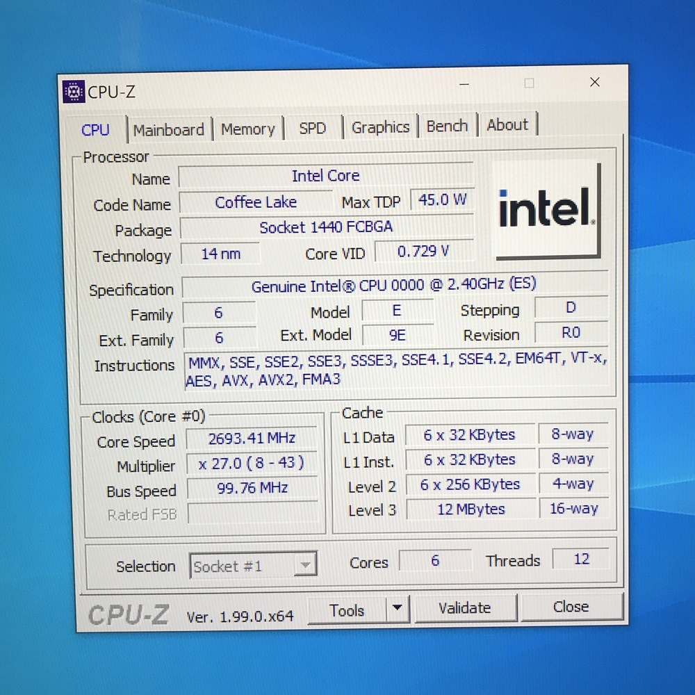 [Đúng hình] Mini PC Lenovo Thinkcentre M710q M910q Coffee Lake i7 9850H ES 6 nhân 12 luồng