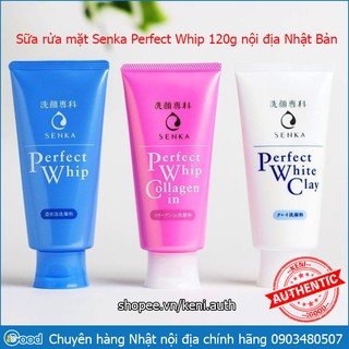 IGOOD - Sữa rửa mặt Shiseido Senka Perfect Whip 120g nội địa Nhật