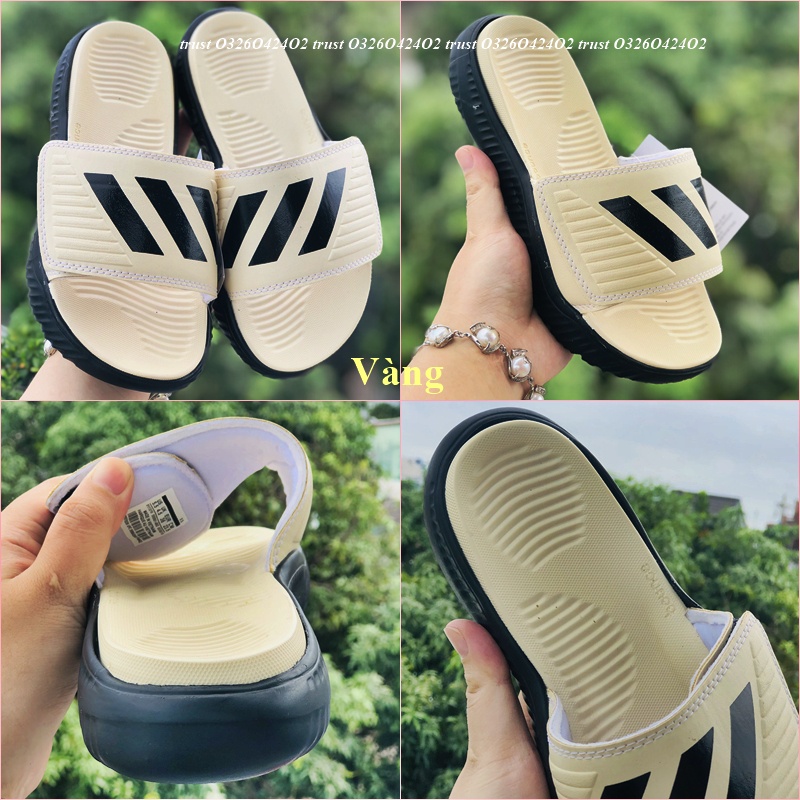 Dép Alphabounce VN ❤️FREESHIP + FullBox❤️ quai ngang nam nữ 3 sọc chất xịn đủ màu, hàng loại 1, hotrend 2022