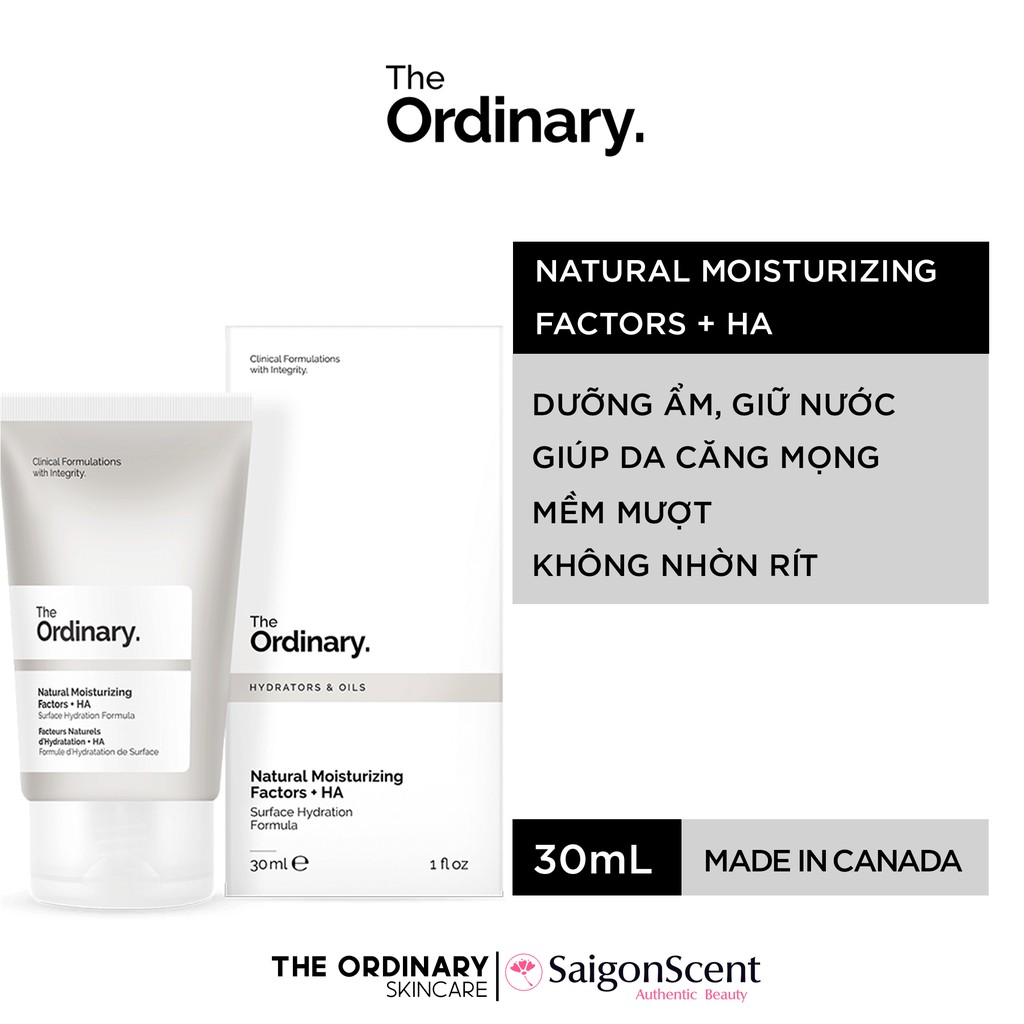 Kem dưỡng ẩm The Ordinary Natural Moisturizing Factors + HA ( 30mL )