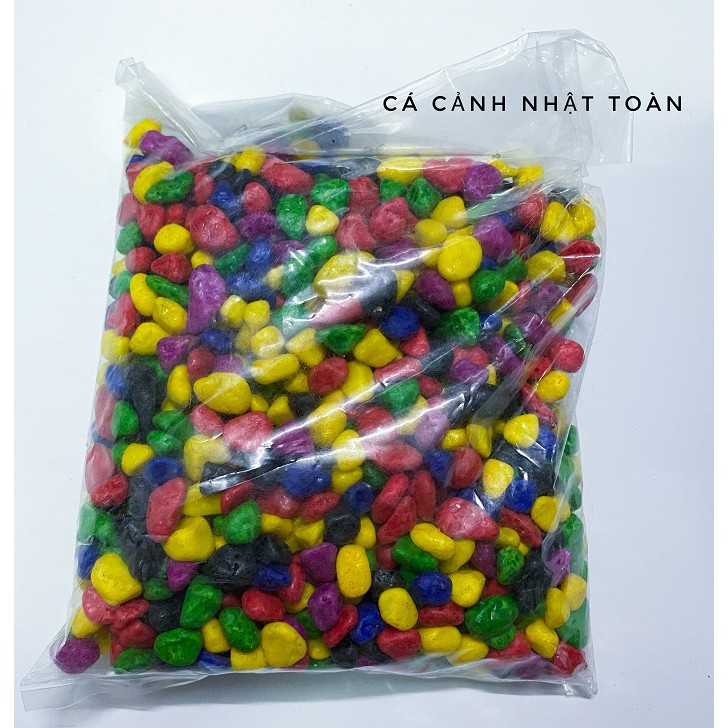 SỎI VIÊN VỪA ĐỦ MÀU TRANG TRÍ BỂ CÁ, CÂY CẢNH 800G