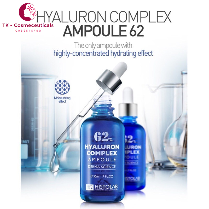Tinh Chất Cấp Ẩm, Phục Hồi Da HYALURON COMPLEX AMPOULE 62% HISTOLAB - 50ml