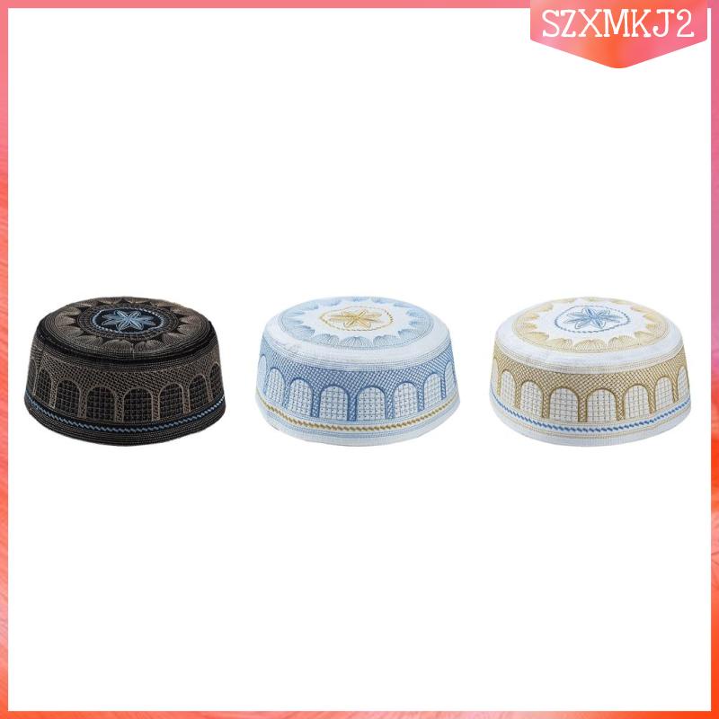 [szxmkj2] Set 3 Mũ beanie Trùm Đầu Thông Thoáng Phong Cách Hồi Giáo