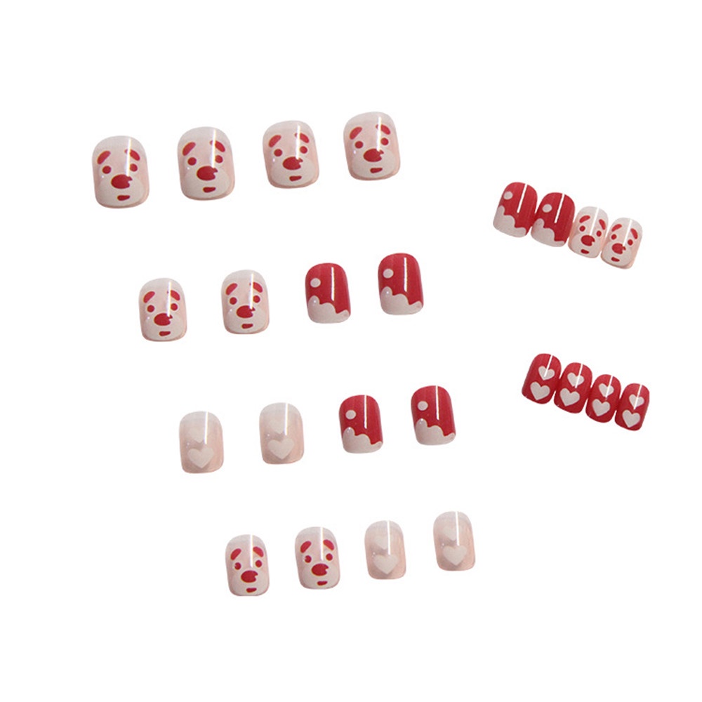 [Hàng mới về] Bộ 24 móng tay dán trang trí chống thấm nước nhiều kiểu dáng đẹp mắt