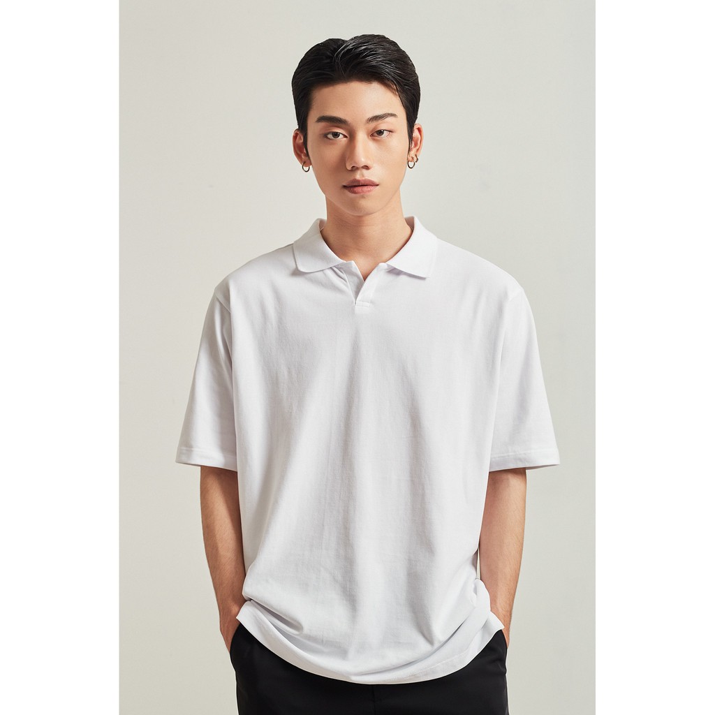Áo Thun Ngắn Tay Có Cổ Polo Nam HIGHWAY MENSWEAR Ruben Polo- Trắng