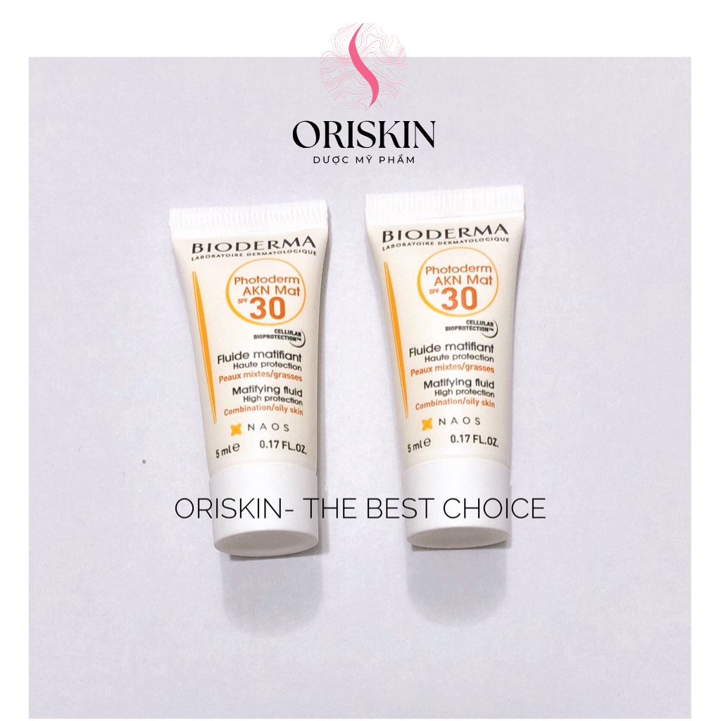 Sample Bioderma Kem Chống Nắng Dành Cho Da Mụn Bioderma Photoderm Akn Mat Spf30 5ml