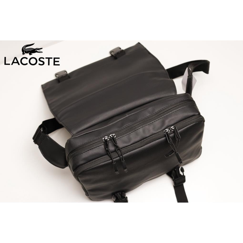 Túi deo chéo Lacoste Men's Classic PetiT Chất Da si Logo  Kim Loại lacoste dập  Form đẹp / Sang