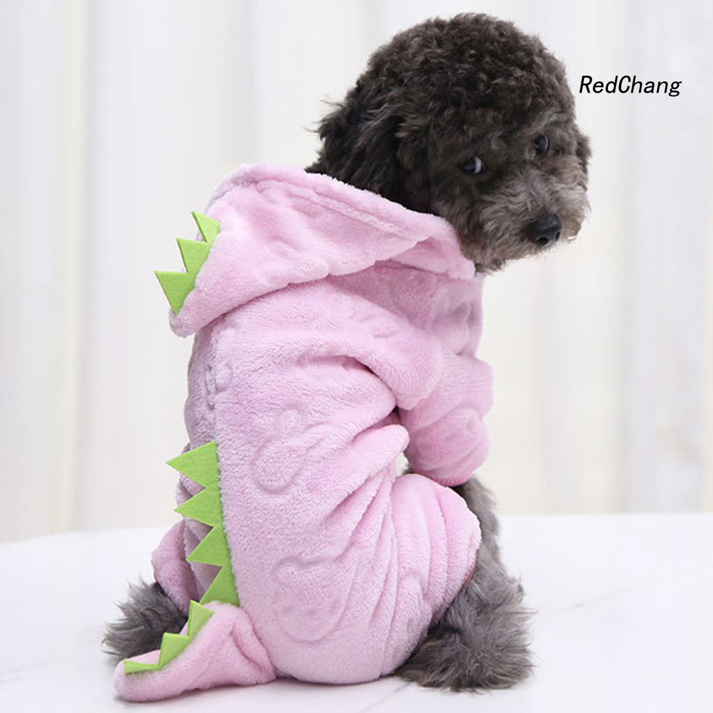 Áo Hoodie Có Nón Tay Dài Hình Khủng Long Dễ Thương Đáng Yêu Cho Thú Cưng