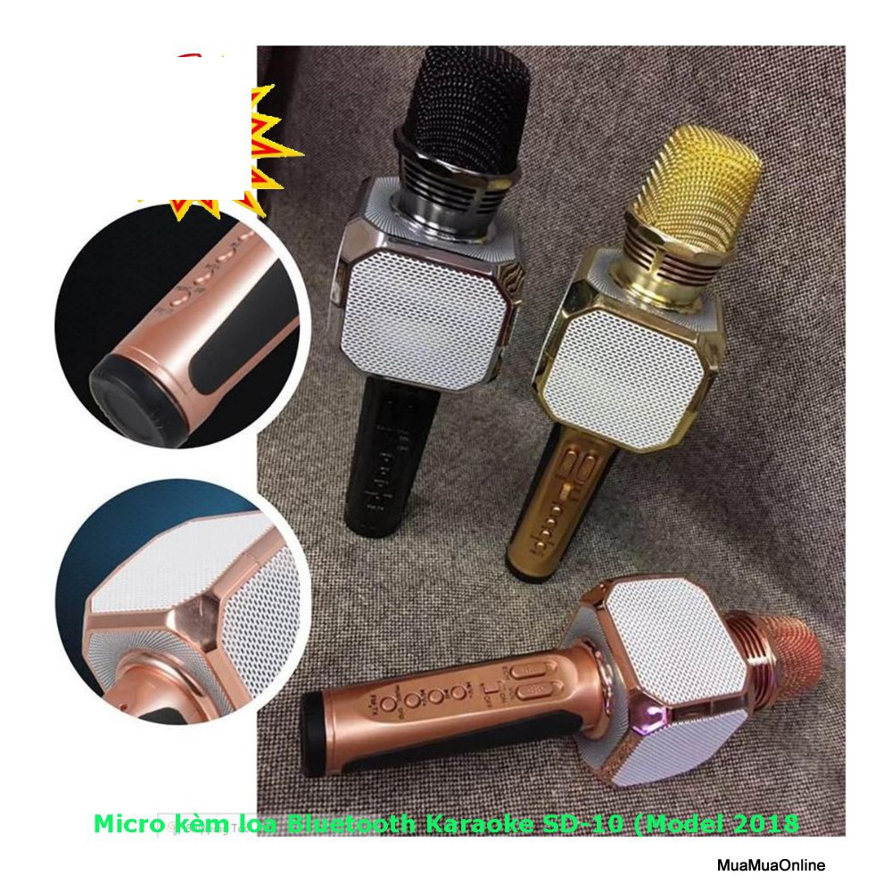 Micro Karaoke Không Dây SD 10 Cao Cấp