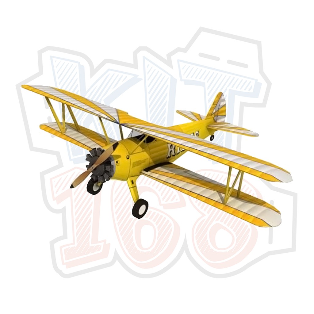 Mô hình giấy Máy bay quân sự Stearman Biplane N63495