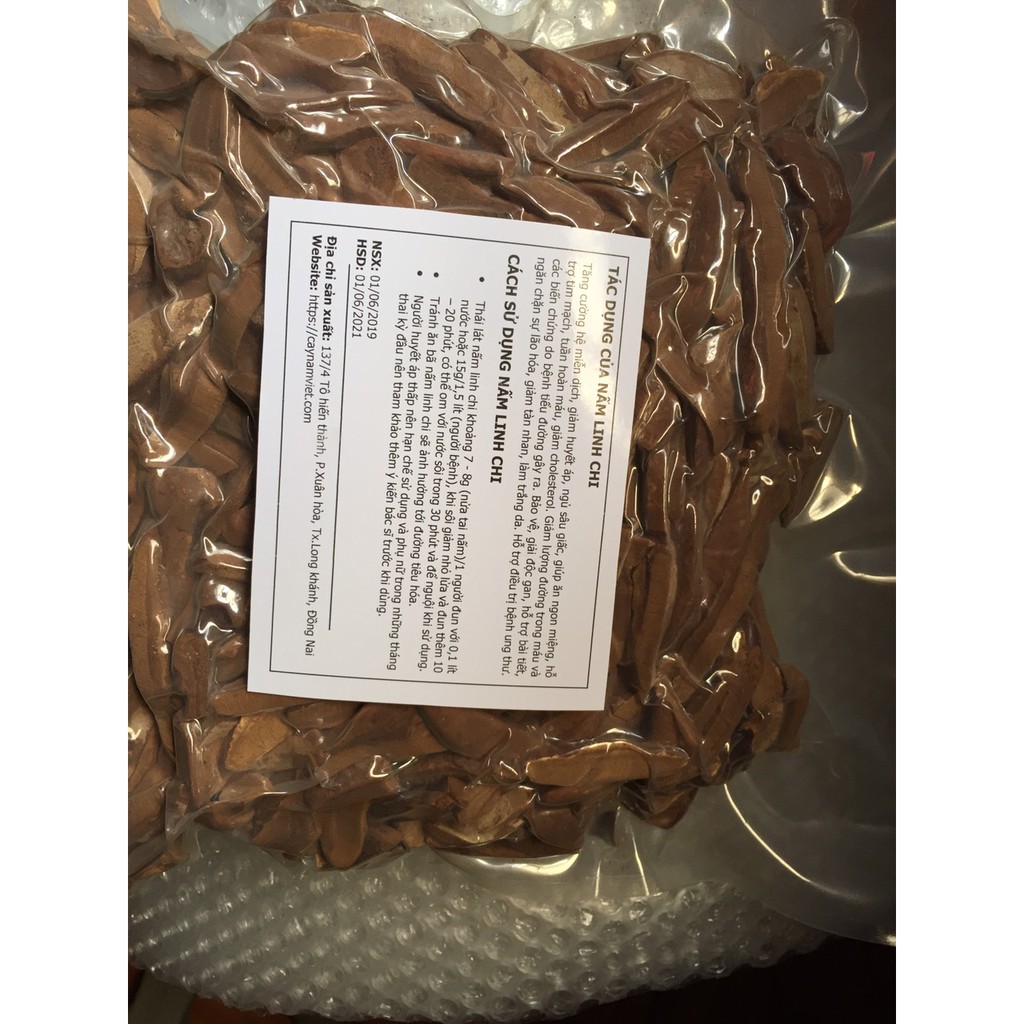 Nấm linh chi đỏ thái lát CNV 500g (Xích chi Việt Nam) | BigBuy360 - bigbuy360.vn