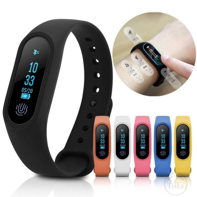TIALE Đồng hồ thông minh M2 chống nước hỗ trợ dõi theo nhịp tim cho Android và iOS