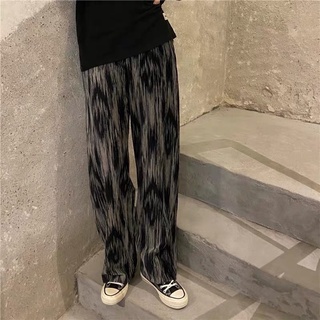 Quần Nữ Ống Suông 🖤 Freeship🤍 Quần Ống Rộng Lưng Chun Loang Đen