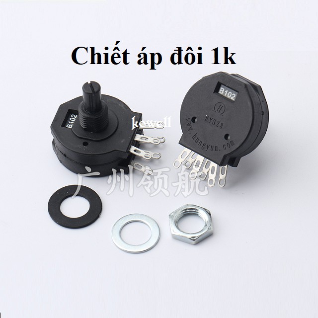 Chiết áp máy hàn điện tử B102  B472 loại 1 tầng 2 tầng Linh kiện điện tử