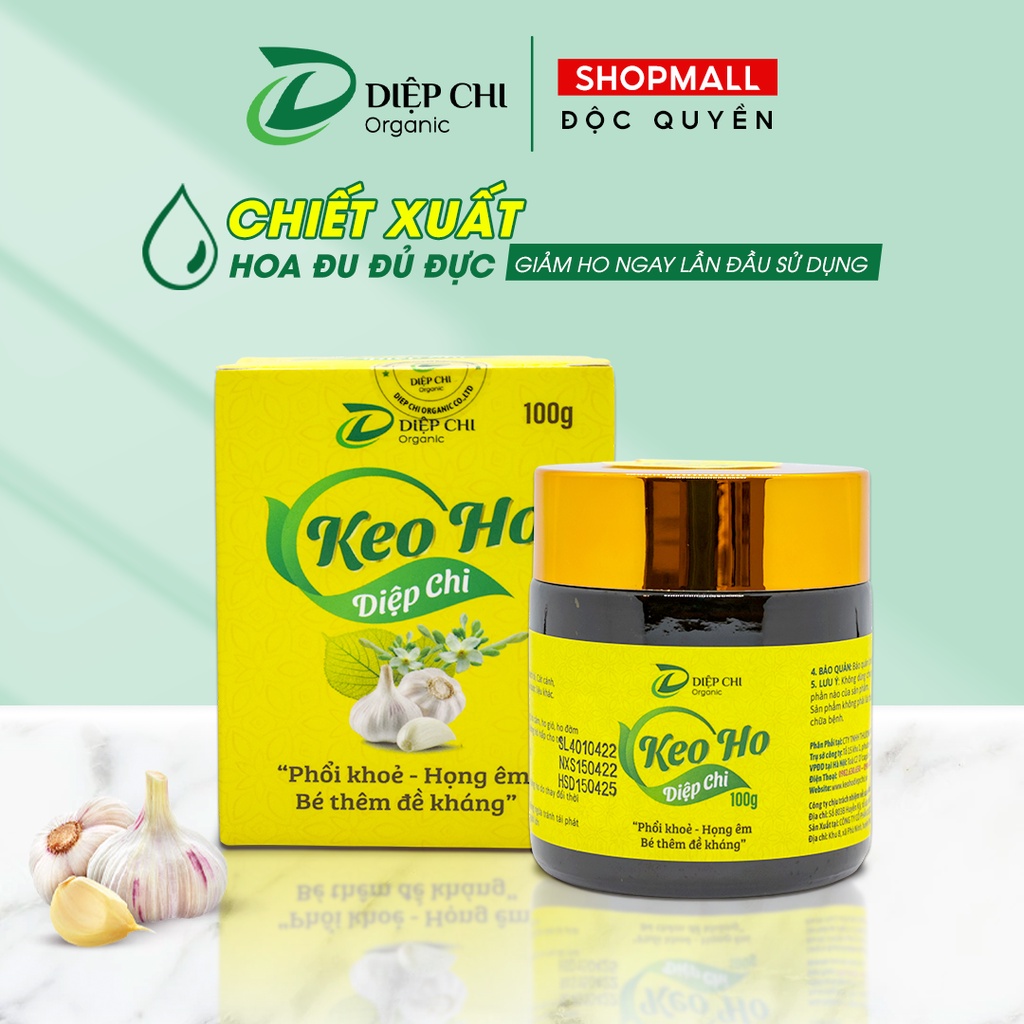 Keo Ho DIỆP CHI Dạng Cao Đặc Vị Ngọt Thanh Giúp Giảm Ho Gió, Ho Khan, Ho Có Đờm Hộp 100g