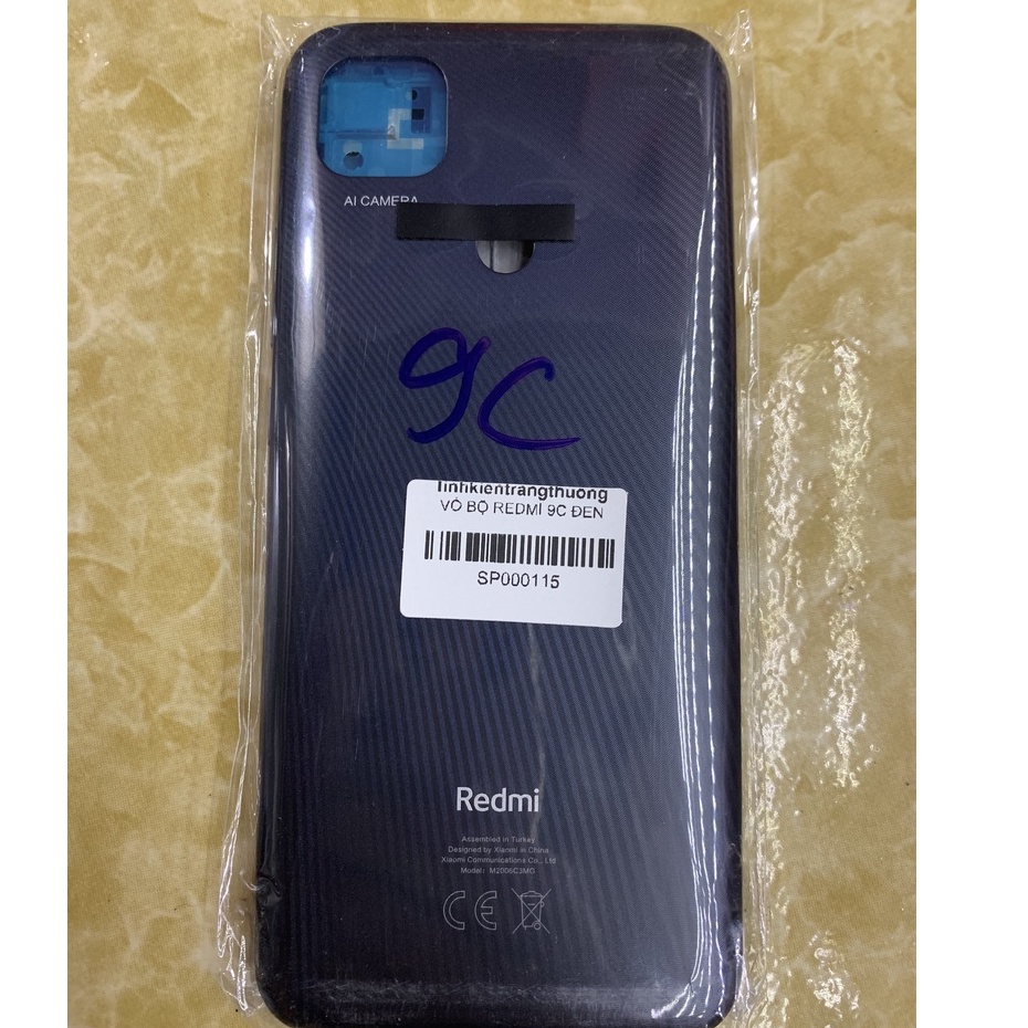 Bộ vỏ điện thoại Xiaomi Redmi 9C / gồm lưng, xương , phím