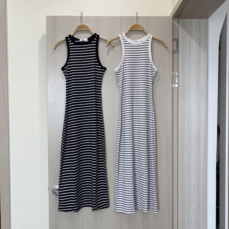 Váy body ba lỗ thun co giãn dáng dài 682