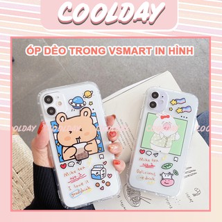 [Ốp VSMART] Ốp Lưng Gấu và thỏ milktea cho Vsmart Joy Live Star Joy 2 Plus Bee Bee 3 Joy 3 Active 3 Active 1 Dẻo Trong