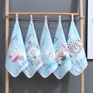 Set 5 khăn mặt xô 6 lớp sợi tre kiluta 30 x 30cm