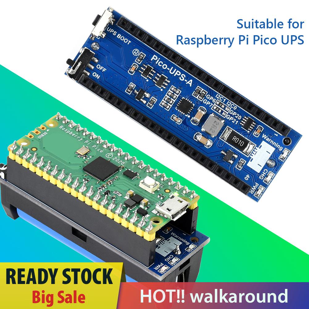 walkaround Raspberry Pi Pico UPS Module Uninterruptible 5V I2C Interface Power Supply