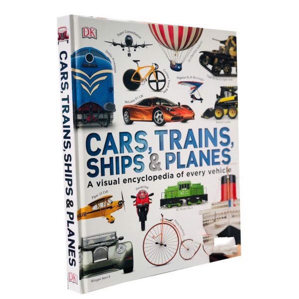 Sách Cars, Trains, Ships, and Planes Á Châu Books Bách khoa thư trực quan về các phương tiện vận tải