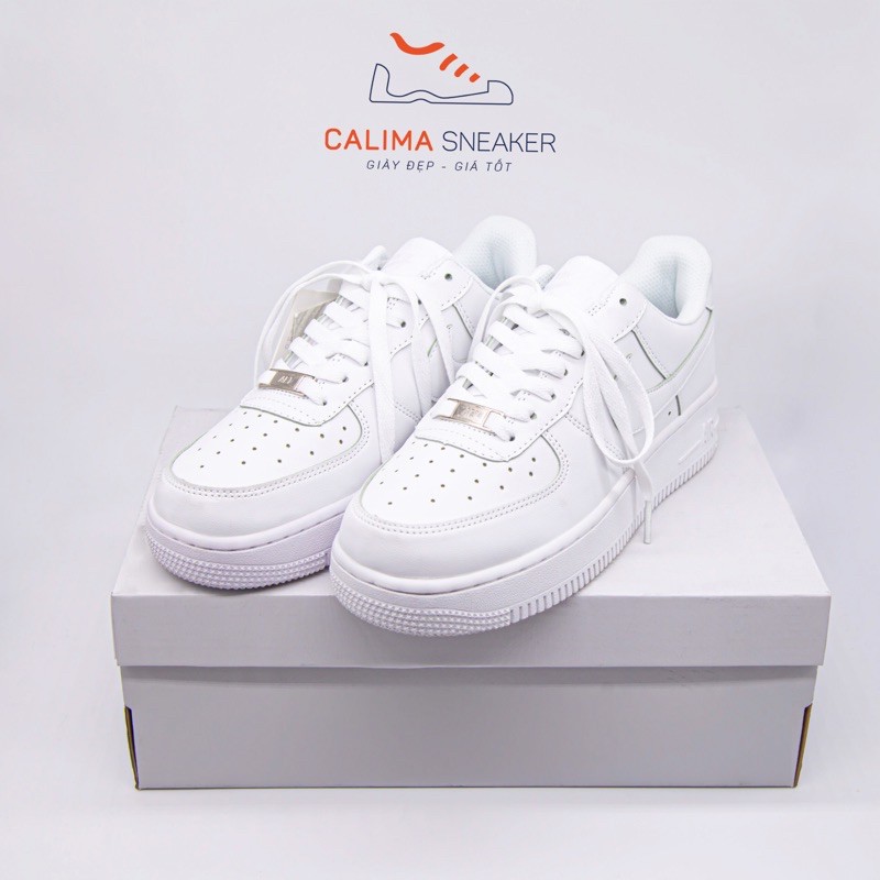 Giày sneaker nam, giày sneaker nữ  trắng AF1 cổ thấp trắng 36-43 Full Box | BigBuy360 - bigbuy360.vn