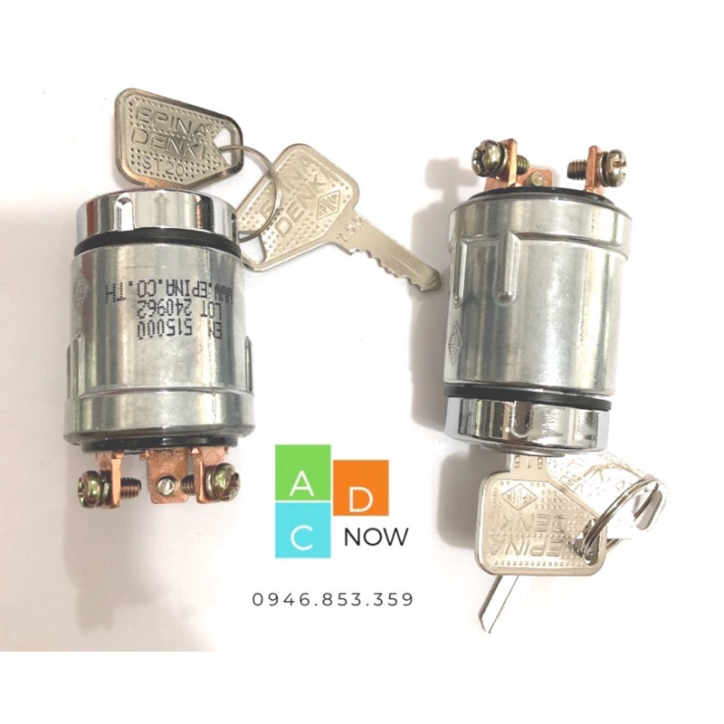 Khóa điện / Khóa đề 3 chân loại NHỎ - CỔ NGẮN hãng EPINA DENKI Thái Lan mã EN515000