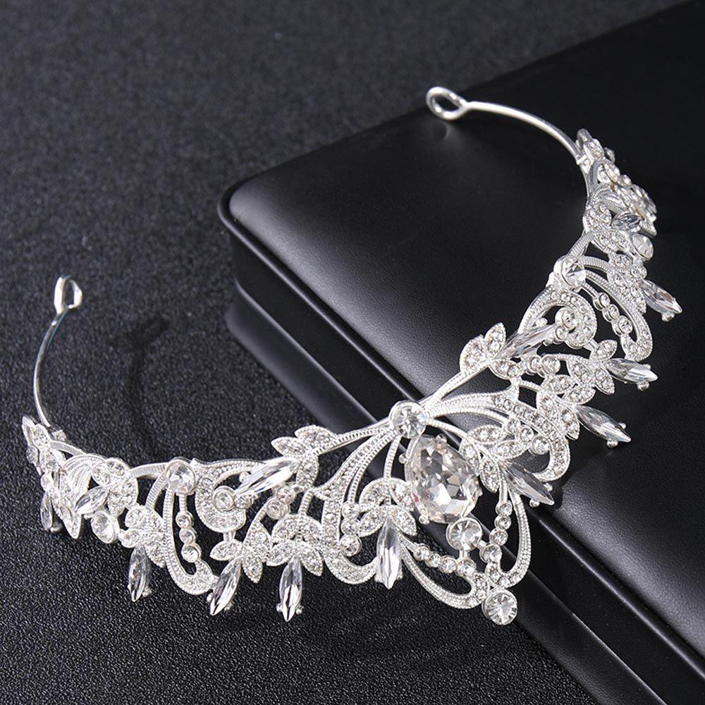 IVORY Băng Đô Cài Tóc Hình Vương Miện Phong Cách Baroque Cho Nữ