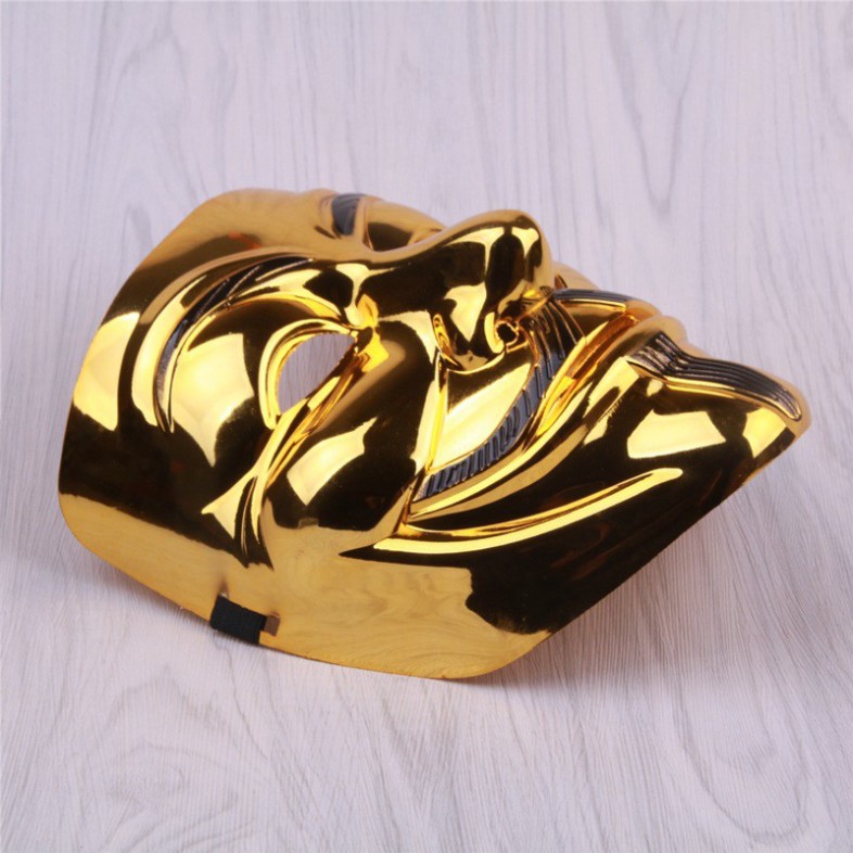 Mặt Nạ Hacker VÀNG BÓNG VÀNG GOLD 2021