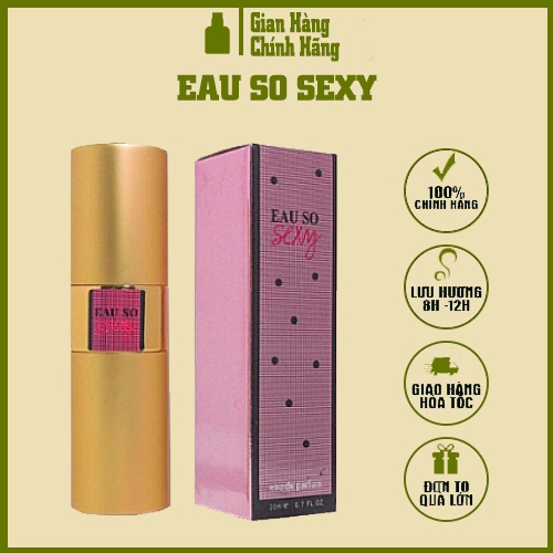 Nước Hoa Nữ EAU SO SEXY Thơm Lâu Chính Hãng Mini 20ml