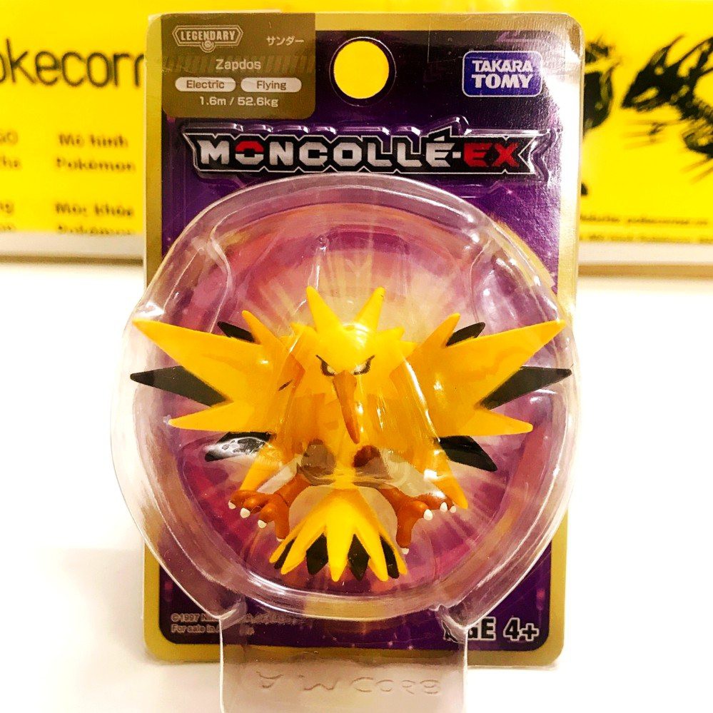 Mô Hình Pokemon Zapdos (hiếm) của Takara TOMY Standard Size - Pokemon Figure Moncolle