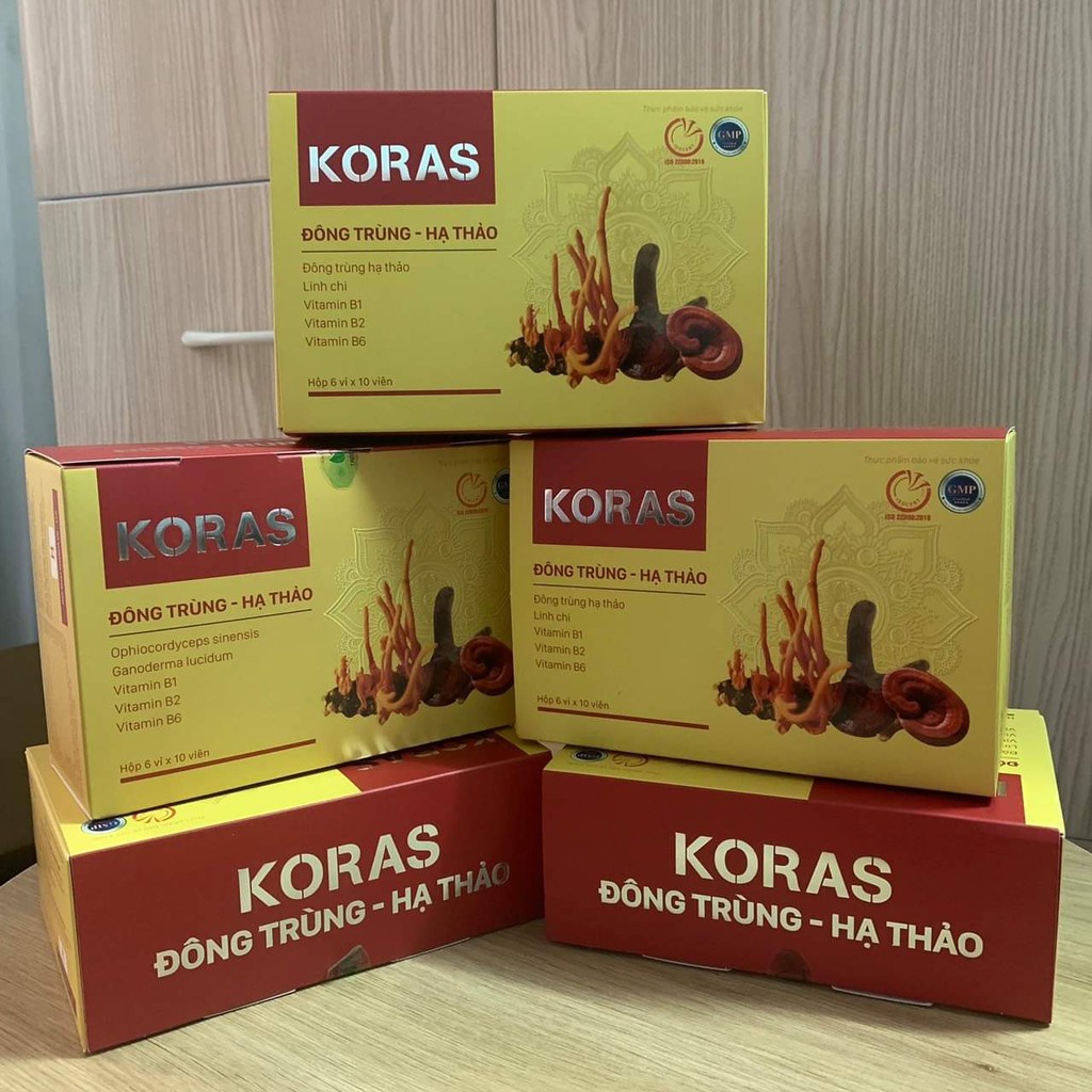 Koras Đông Trùng Hạ Thảo - Hỗ trợ tăng cường tiêu hóa và giúp ăn ngon miệng (60 viên)