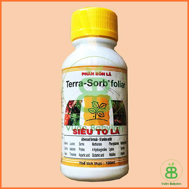 Phân Bón Kích Ra Hoa, Siêu To Lá Terra Sorb foliar 100ml