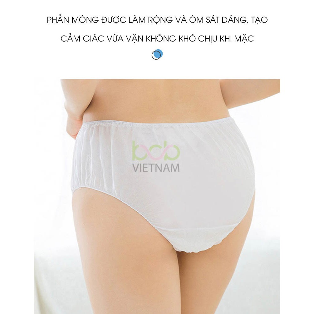 Quần Lót Giấy Dùng 1 Lần Gói 6 Chiếc Quần Du Lịch Tiện Lợi Nam Nữ Freesize LY-031
