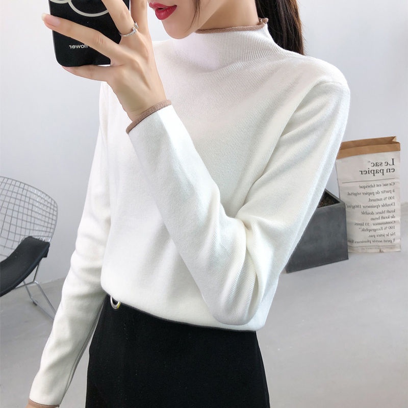 Áo dệt kim tay dài thời trang thu đông cho nữ