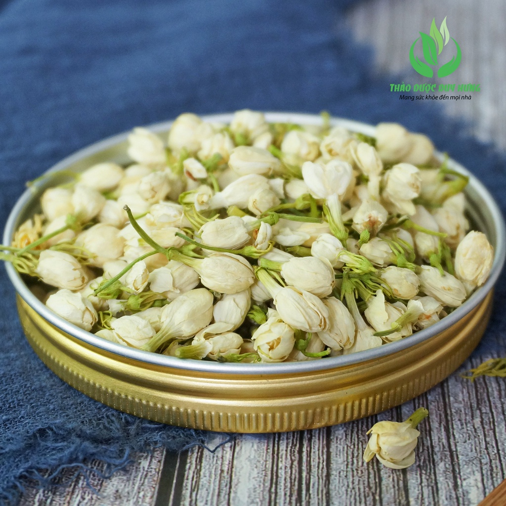 Trà Nụ Hoa Nhài Sấy Lạnh Nguyên Bông Loại 1 Thảo Dược Duy Hưng - Trà Hoa Thảo Mộc Khô Thơm Dịu Tự Nhiên