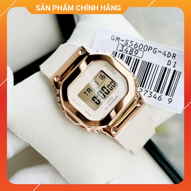 Đồng hồ nữ dây nhựa chính hãng Casio G-Shock GM-S5600PG-4D