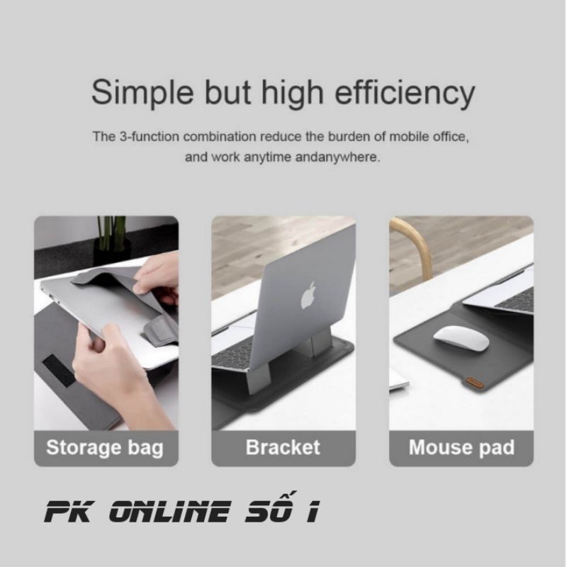 Túi Chống Sốc 3 in 1 NILLKIN VERSATILE LAPTOP SLEEVE Macbook Air, MacBook Pro, RedmiBook, Huawei Matebook