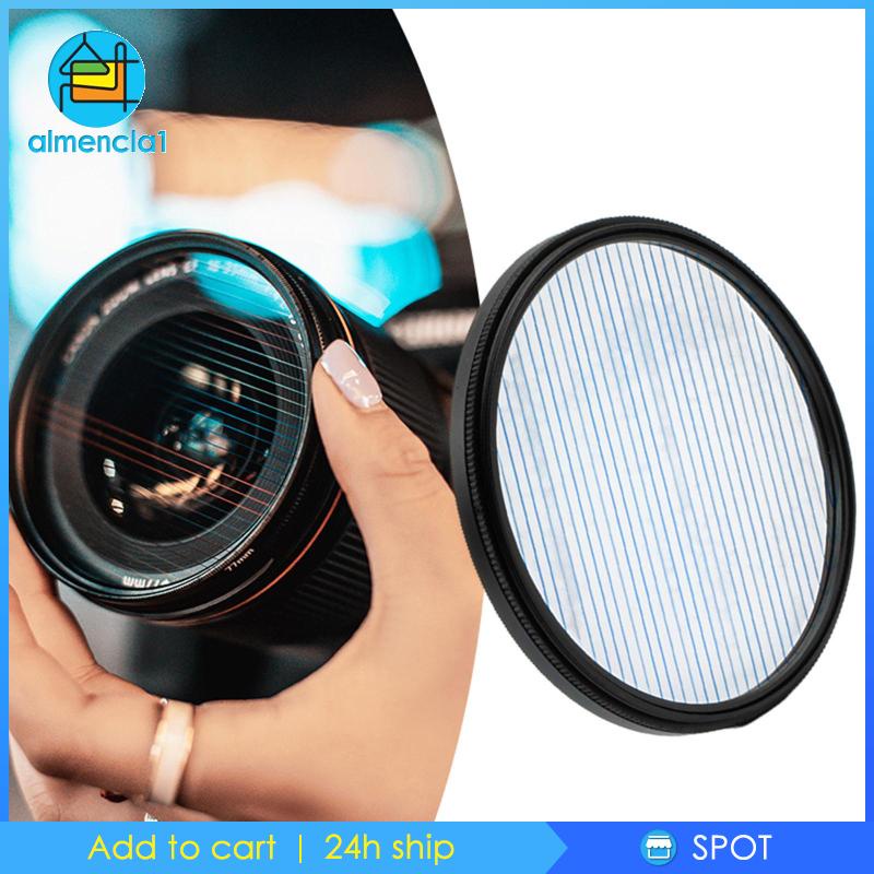 1Pc Streak Anamorphic w / Xoay cho Video 77mm Cầu Vồng Streak