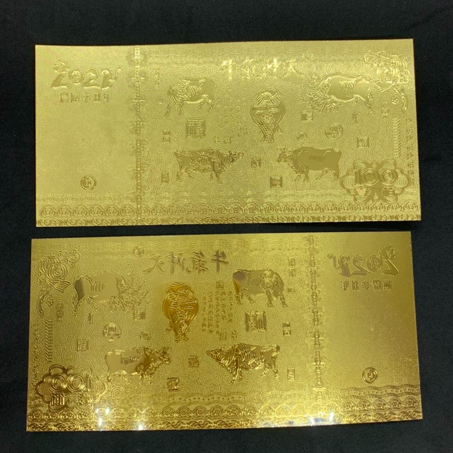 Tiền Con Hình Trâu Macao 100 Mạ Vàng Plastic 2020 ( Mẫu 2 ) - Tặng Kèm Bao Lì Xì Tết | BigBuy360 - bigbuy360.vn