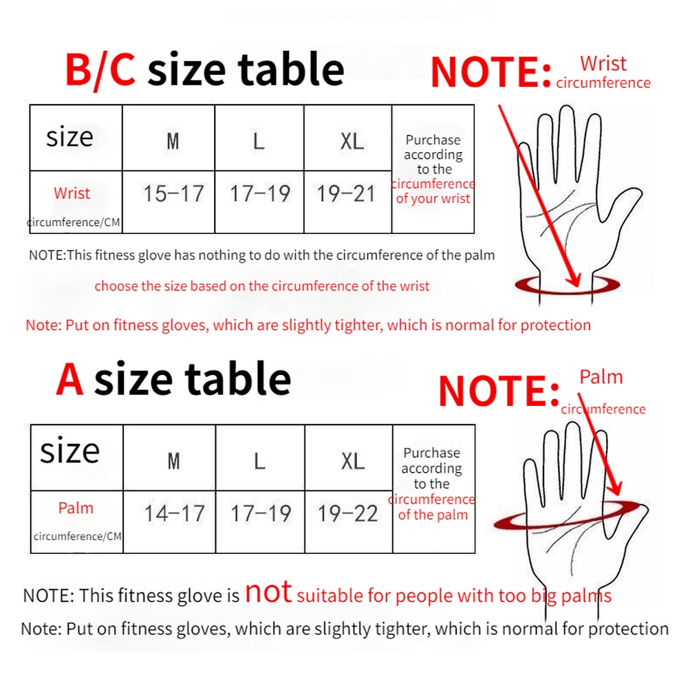 Găng Tay Hở Ngón Hỗ Trợ Nâng Tạ / Tập Gym / Đạp Xe Cho Nam Và Nữ