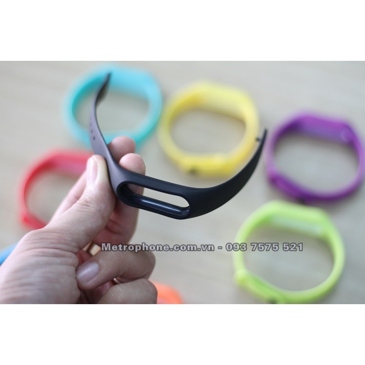 DÂY ĐEO XIAOMI MI BAND 2 ( DÂY ĐEO NHỰA MÀU SẮC )