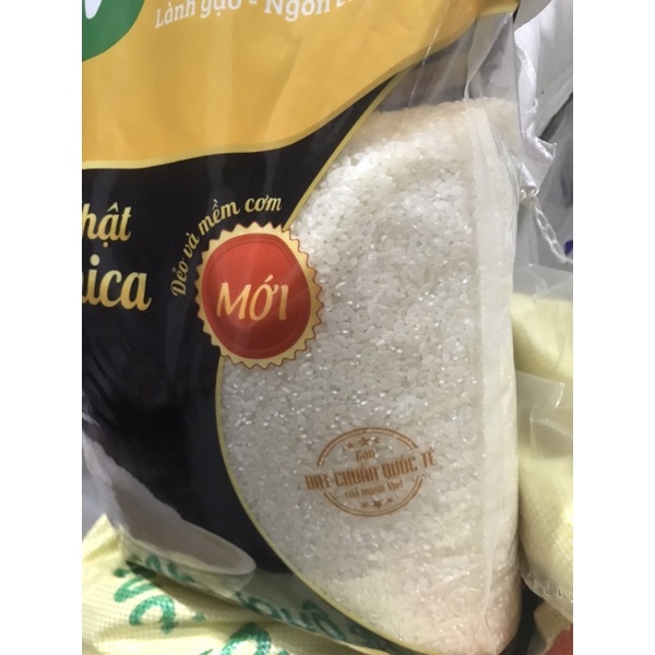 Gạo nhật hạt tròn túi 5kg Aan dẻo nhiều