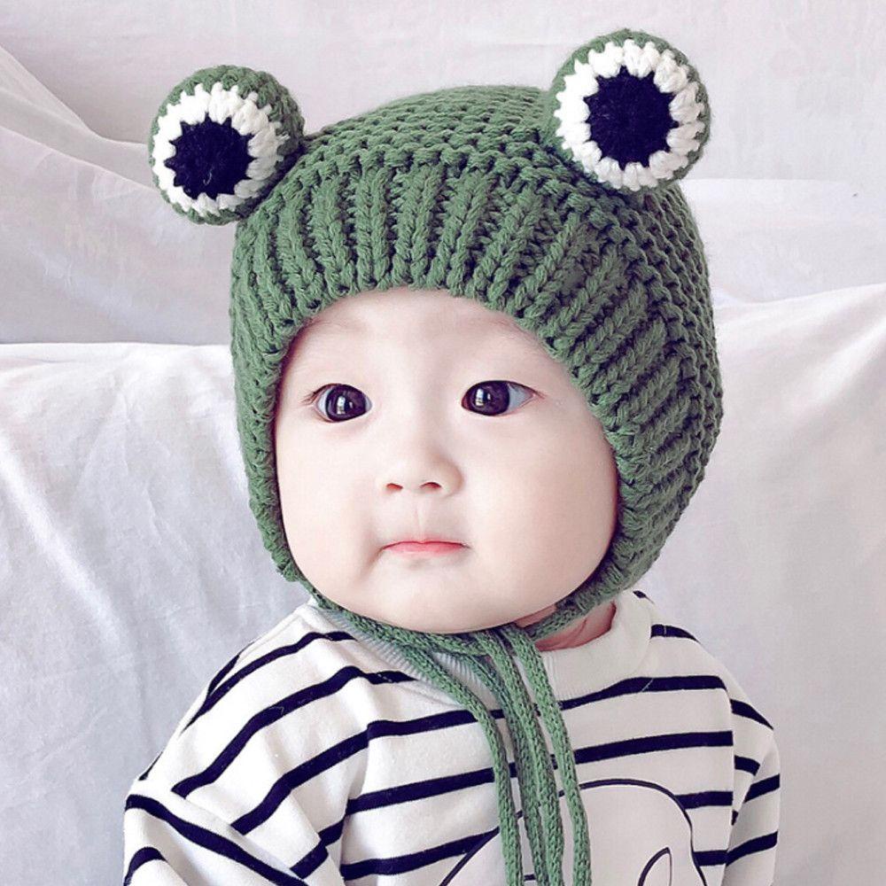 Mũ Len Hình Ếch Con Dễ Thương Cho Bé MIHAN1
